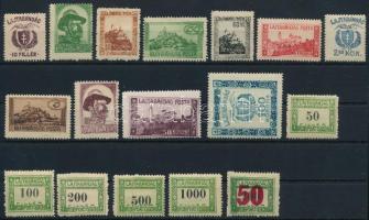 Nyugat-Magyarország VII. 1921 Teljes sor (15.600) / complete set Signed: Bodor