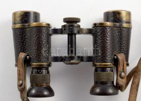 Carl Zeiss Jena távcső, kopással, 11x15 cm