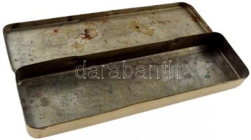 ca 1930 Schuler Turul fém ceruza tartó doboz. 18 cm