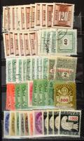 Több mint 200 db magyar bélyeg főleg 1945 előttről, sok hivatalos értékkel, kis Abria berakóban