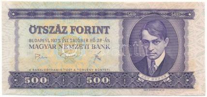 1975. 500Ft (2x) sorszámkövetők "E 413 098269 - E 413 098270" T:F szép papír Adamo F41