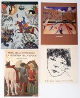 4 db művészeti katalógus vegyes témákban