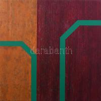 Győrffy Sándor (1951-): Kapu No. 6, 2011. Akril, vászon, jelzett a hátoldalán. 30×30 cm. Reprodukálva: Győrffy Sándor: A csend pillanata . Festmények 1987-2013. H.n., Muravidék Baráti Kör Kulturális Egyesület, 2014, 120. o. / Sándor Győrffy (1951-): Gate no. 6, 2011. Acrylic on canvas, signed on the reverse. 30x30 cm.