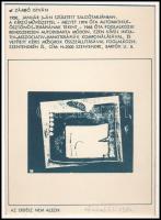 ef Zámbó (efZámbó) István (1950-): Az erdész nem alszik, 1980. Szitanyomat, papír. Jelzett. Paszpart...