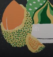 Reining Vivien (1999-): Wasabi crush, 2023. Szitanyomat, papír, jelzett, számozott (25/28). 63x25 cm