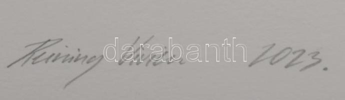 Reining Vivien (1999-): Wasabi crush, 2023. Szitanyomat, papír, jelzett, számozott (25/28). 63x25 cm