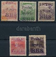 Lendvavásárhely 1919 5 klf magánkiadás gumi nélküli papíron Signed: Bodor