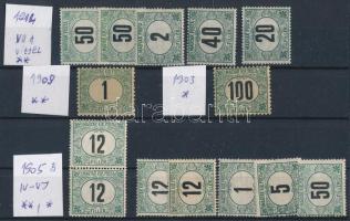 14 db Zöldportó bélyeg