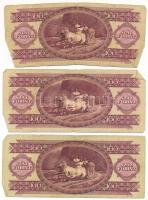 1984. 100Ft (3x) T:F,VG az egyiken lyuk, szakadások
Adamo F35