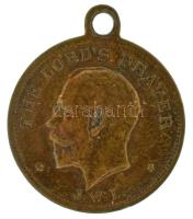 Nagy-Britannia DN "Az Úr imája / Mi Atyánk, aki a mennyekben vagy, Szenteltessék meg a Te neved, ... " kétoldalas Cu vallási medál füllel (19mm) T:XF,VF Great Britain ND "The Lord's Prayer / Our Father in heaven, hallowed be your name, ... " two-sided brass religion medal with ear (19mm) C:XF,VF