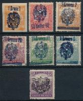 Gyanafalva 1921 7 db magánkiadású bélyeg / 7 private stamps