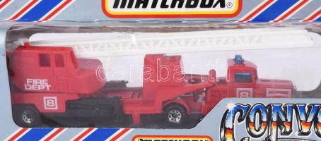 1983 Matchbox Convoy CY13 Fire Engine tűzoltóautó, bontatlan dobozában