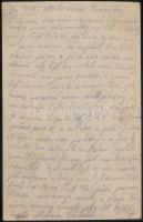 1918 Tábori posta levelezőlap "K.u.k. MOTORBOOTPARKKOMMANDO"