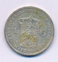 Hollandia 1929. 1G Ag "Vilma" T:VF patina Netherlands 1929. 1 Gulden Ag "Wilhelmina" C:VF patina Krause KM#161