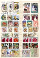 Összeállítás ázsiai országok bélyegeiből, 34 db sor jó motívumokkal, 2 A/4-es berakólapon