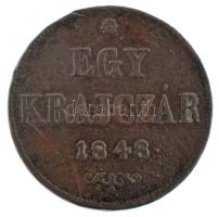 1848. 1kr Cu T:F Adamo B1