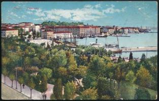 1914 Pola képeslap haditengerészeti postával / Pola postcard "S.M.S. SPALATO"