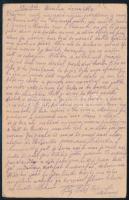 1916 Tábori posta levelezőlap "K.u.K. ETTAPENPOST BELGRAD" , "DETACHEMENT DES K.U.K. ...