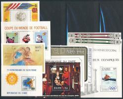 Összeállítás afrikai országokból, 75 db blokk jó motívumokkal, 3 A/4-es berakólapon