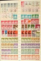 Berlin összeállítás nagyon sok teljes sorral, többletpéldányokkal, összesen több mint 1.800 db bélyeg + kevés NSZK, 10 A/4-es berakólapon