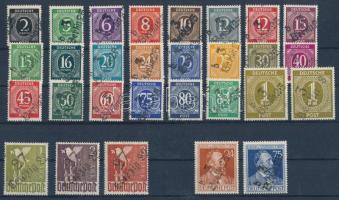 Németország - szovjet zóna 1948 Kézi felülnyomású bélyegek stecklapon, magas katalógus érték, garancia nélkül / no guarantee