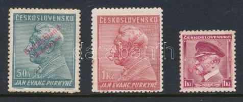 Németország megszállás - Szudéta-vidék 1948 3 db bélyeg, magas katalógus érték, garancia nélkül / no guarantee