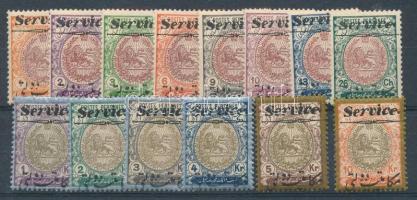 Perzsia 14 db portó bélyeg, magas katalógus érték, garancia nélkül / no guarantee