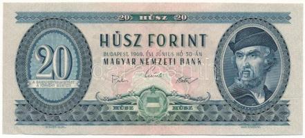 1969. 20Ft "C 392 117540" T:F szép papír Adamo F15