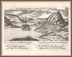 1626 Visegrád és Nagymaros látképe
Megjelent: D. Meissner: Thesaurus Philo-politicus . Frankfurt am...