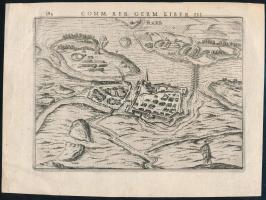 Győr (Raab) korabeli, madártávlati, rézmetszetű ábrázolása. Megjelent: Petrus Bertius: Commertariorum Rerum Germanicrum című művében, Amsterdamban 1616-ban