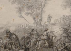 A Turini csata. Edvard Sonne - Paolo Toschi, 2 db acélmetszet, ca 1836 32x22 cm