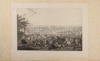 A Turini csata. Edvard Sonne - Paolo Toschi, 2 db acélmetszet, ca 1836 32x22 cm