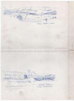 Jelzés nélkül, részben Révész Imre és Barabás Miklós után (több rajz egy lapon): Petőfi a nép között...