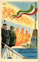 1937 Így volt, így lesz! "Mert a hit az erő! Mert aki hisz, győzött" (Hiszekegy). Kiadja az Ereklyés Országzászló Nagybizottsága / Hungarian irredenta propaganda, Hungarian flag, Trianon s: Lamoss (EK)