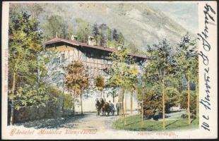 1902 Képeslap Turul 1f + 2 x 2f bérmentesítéssel Algériába küldve / Postcard to Algeria "NAGY-C...