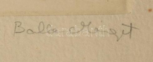 Balla Margit (1947-): Bibliai történet. Rézkarc, papír. Jelzett. Számozott (38/100). Lapszéli szakad...