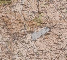 cca 1935 Székesfehérvár és környékének térképe, 1 : 200.000, M. Kir. Honvéd Térképészeti Intézet, ki...