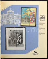 1986 Magyar Bélyegkincstár, benne feketenyomat blokk fekete sorszámmal (min. 10.000)