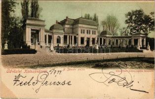 1899 Kolozsvár, Cluj; Sétatéri kioszk. Gibbon Albert kiadása / promenade, kiosk, restaurant (EK)