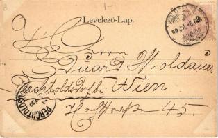 1899 Kolozsvár, Cluj; Sétatéri kioszk. Gibbon Albert kiadása / promenade, kiosk, restaurant (EK)