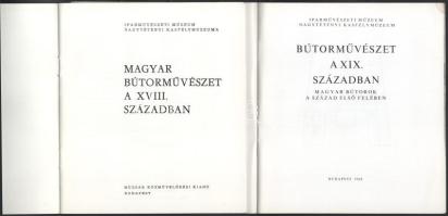 Bútorművészeti katalógusok, 3 db: 
Batári Ferenc: Európai bútorok a XV-XVII. században. Kiállítás a...