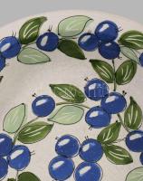 Sárospataki kerámia 3 darab tál, jelzett, kis kopással, d: 22 cm