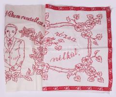 2 darab retro konyhai feliratos falvédő