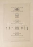 Tetőszerkezetek, ácsszerkezetek, 6 db nagy méretű acélmetszet. Louis-Pierre-Alphonse Bichebois, Augu...