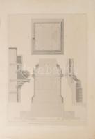 Tetőszerkezetek, ácsszerkezetek, 6 db nagy méretű acélmetszet. Louis-Pierre-Alphonse Bichebois, Augu...