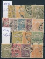 1904 16 db Turul bélyeg 3-4-es vízjelállással (14.000) / watermark position 3-4