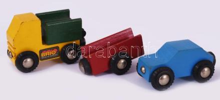 Brio Sweden 3 részes fa játékautó szett, h: 20 cm