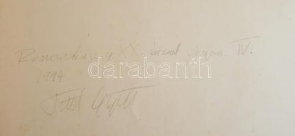 Tóth György (1950): Reneszánsz a XX. század végén IV. Zselatinos ezüst nagyítás, papír, 41 x 55 cm. ...