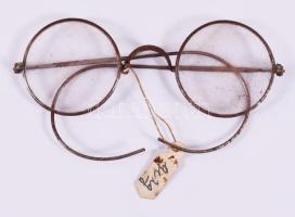 Régi szemüveg, h: 11,5 cm