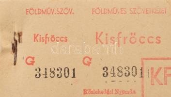 cca 1970 Kisfröccs, kocsmai tömbök, sorszámozottak, 100 db-osak